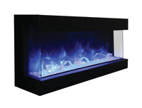 Amantii 50" 3 Sided Glass Electric Fireplace Built-in Only