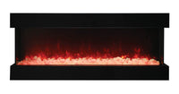 Amantii 50" 3 Sided Glass Electric Fireplace Built-in Only