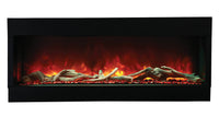 Amantii 50" 3 Sided Glass Electric Fireplace Built-in Only