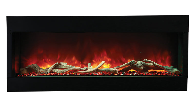 Amantii 50" 3 Sided Glass Electric Fireplace Built-in Only