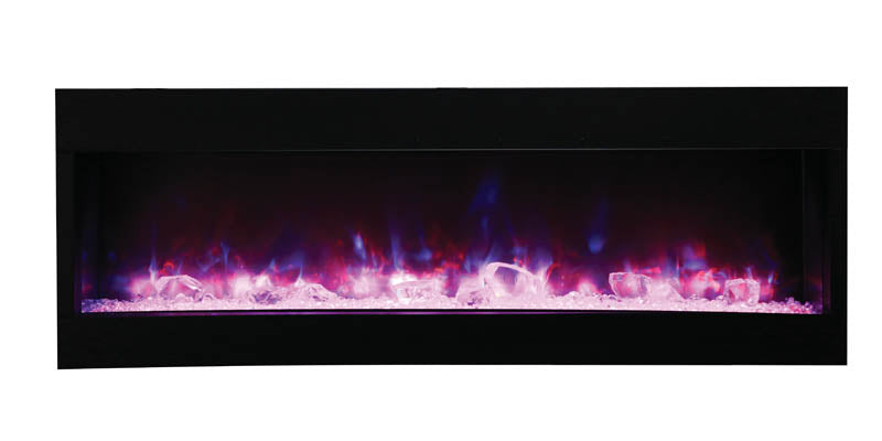 Amantii 50" 3 Sided Glass Electric Fireplace Built-in Only
