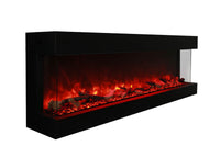 Amantii 50" 3 Sided Glass Electric Fireplace Built-in Only