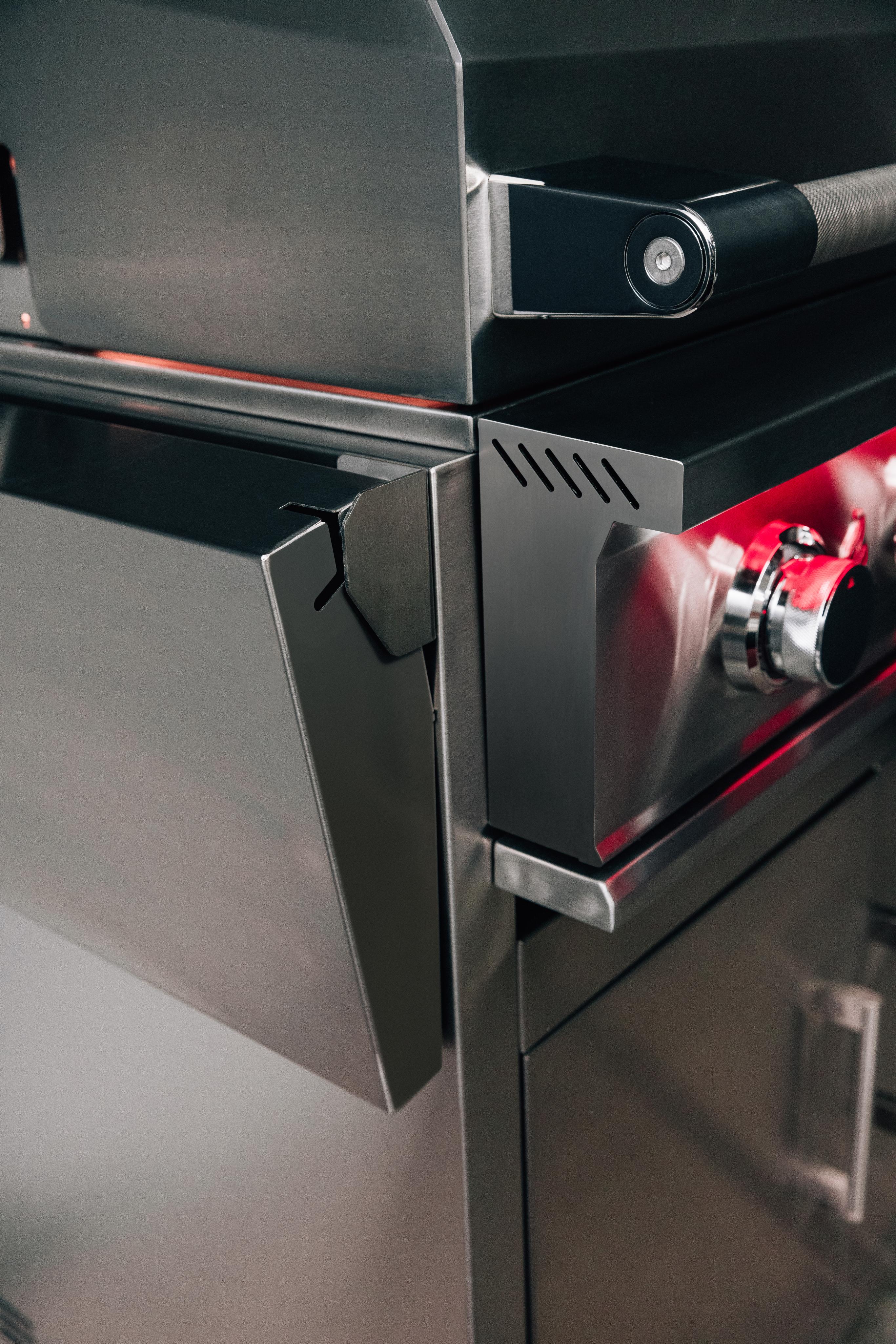 TrueFlame Deluxe Cart With Fold-Down Side Shelves - KD (Fits TF32/TFE32)