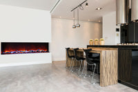 Amantii 70" 3 Sided Glass Electric Fireplace Built-in Only