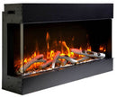Amantii 30" Unit - 10 5/8" In Depth 3 Sided Glass Fireplace