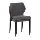 Sunpan James Stackable Dining Chair in City Beige / City Grey - Set of Two