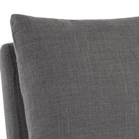 Sunpan Glenrose Wheeled Dining Chair in Effie Linen / Effie Smoke