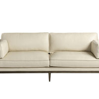 Sunpan Mackenzie Sofa - Astoria Cream Leather