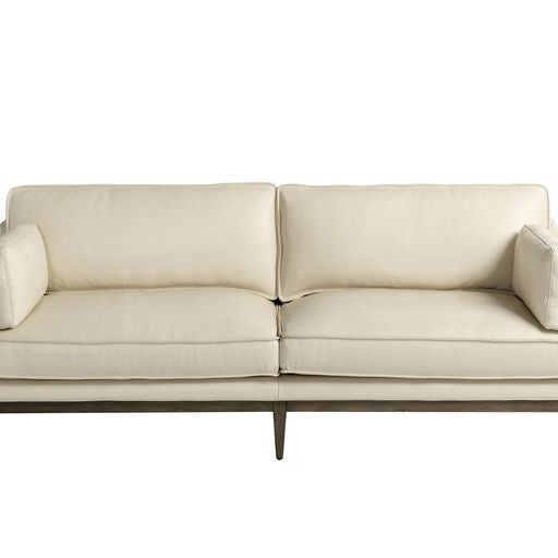 Sunpan Mackenzie Sofa - Astoria Cream Leather