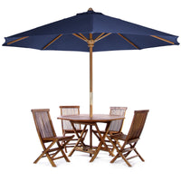 All Things Cedar 6 Piece Folding Table Set