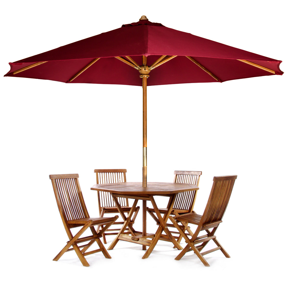 All Things Cedar 6 Piece Folding Table Set