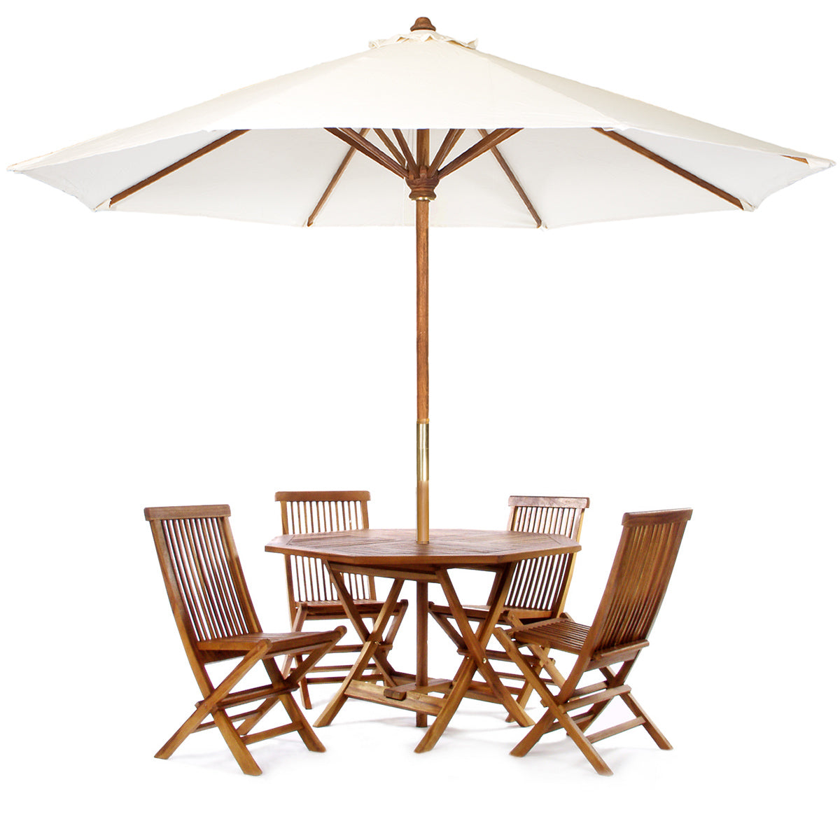 All Things Cedar 6 Piece Folding Table Set