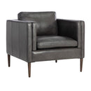 Sunpan Richmond Armchair - Brentwood Charcoal Leather