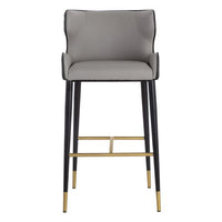 Sunpan Gianni Barstool - Dillon Cream-Dillon Thunder / Dillon Stratus-Dillon Black