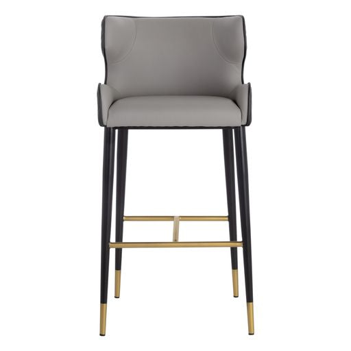 Sunpan Gianni Barstool - Dillon Cream-Dillon Thunder / Dillon Stratus-Dillon Black