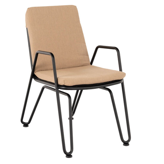 Woodard Turner Dining Armchair with Optional Cushion