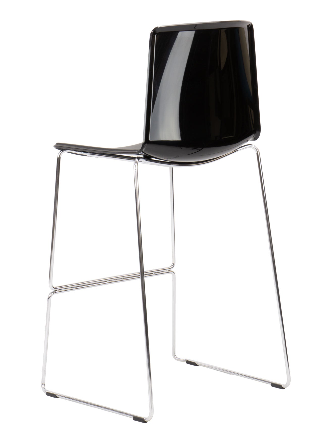 Florida Seating Molded Polypropylene And Aluminum Legs Barstool - TWEET B