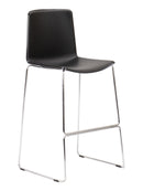 Florida Seating Molded Polypropylene And Aluminum Legs Barstool - TWEET B