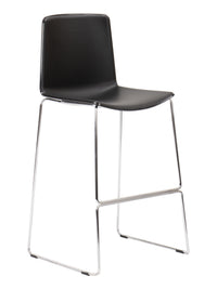 Florida Seating Molded Polypropylene And Aluminum Legs Barstool - TWEET B