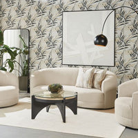 Sunpan Grimaldi Sofa in Liv Dove / Liv Sand