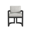 Sunset West Malibu Dining Chair in Cast Silver - No Welt