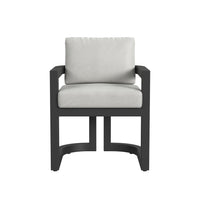 Sunset West Malibu Dining Chair in Cast Silver - No Welt