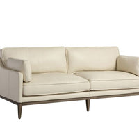 Sunpan Mackenzie Sofa - Astoria Cream Leather