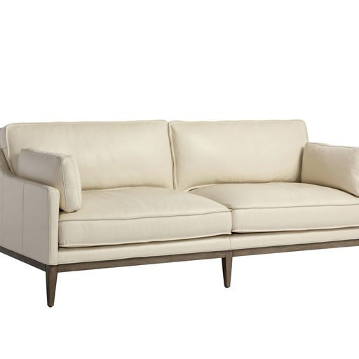 Sunpan Mackenzie Sofa - Astoria Cream Leather
