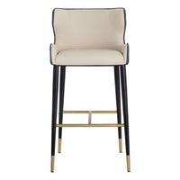 Sunpan Gianni Barstool - Dillon Cream-Dillon Thunder / Dillon Stratus-Dillon Black