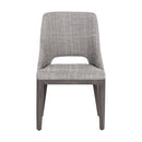 Sunpan Estrada Dining Chair in Light Grey Oak - Mainz Cream / Naya Check Light Grey