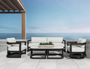 Sunset West Malibu Club Chair in Cast Silver - No Welt