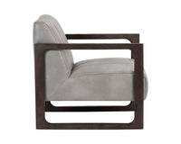 Sunpan Joaquin Lounge Chair Bravo Metal / Metropolis Blue