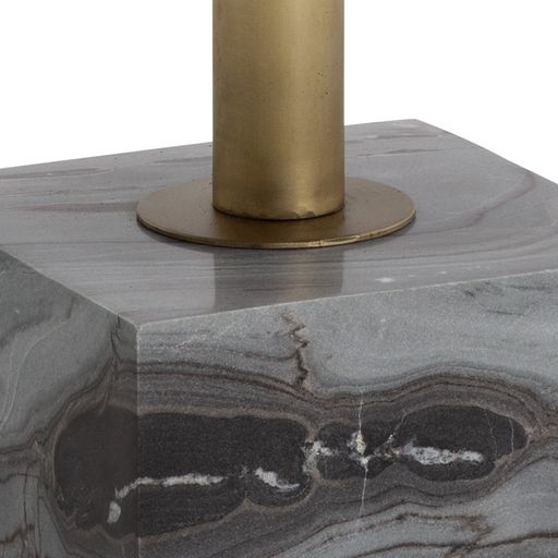 Sunpan Kata 32'' Bistro Table in Grey / White Marble