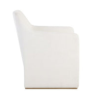 Sunpan Doreen Lounge Chair in Lux Brass - Diamond Mummy / Rubino White / Lux Moon Dust - Diamond Ocher