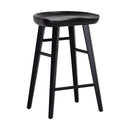Sunpan Dominic Counter Stool in Black / Walnut / Light Oak