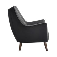 Sunpan Sorrel Lounge Chair Polo Club Kohl Grey Abbington Black / Polo Club Stone Antonio Charcoal
