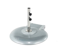 BFM Seating G-series 150 Pound - 30" Diameter Concrete Filled Aluminum Shell Umbrella Base With Wheels