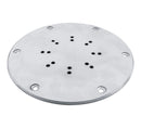 BFM Seating 20" Base Plate - For Bolt-Down Umbrellas - Silver Mist