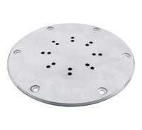 BFM Seating 20" Base Plate - For Bolt-Down Umbrellas - Silver Mist