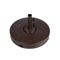 BFM Seating 70 pound - 20" Diameter Resin Coated Concrete Base In  Black/White/Bronze/Silver Mist Plastic Base