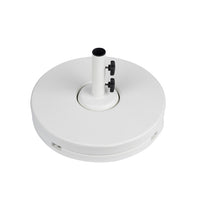 BFM Seating 70 pound - 20" Diameter Resin Coated Concrete Base In  Black/White/Bronze/Silver Mist Plastic Base