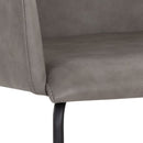 Sunpan Hensley Dining Armchair in Dark Teal / Dawn Grey / Hazelnut / Mina Warm Grey