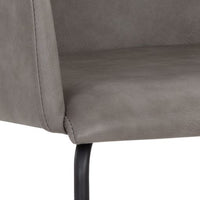 Sunpan Hensley Dining Armchair in Dark Teal / Dawn Grey / Hazelnut / Mina Warm Grey