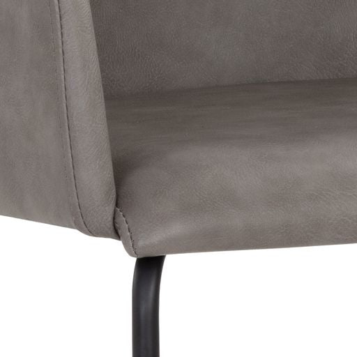 Sunpan Hensley Dining Armchair in Dark Teal / Dawn Grey / Hazelnut / Mina Warm Grey