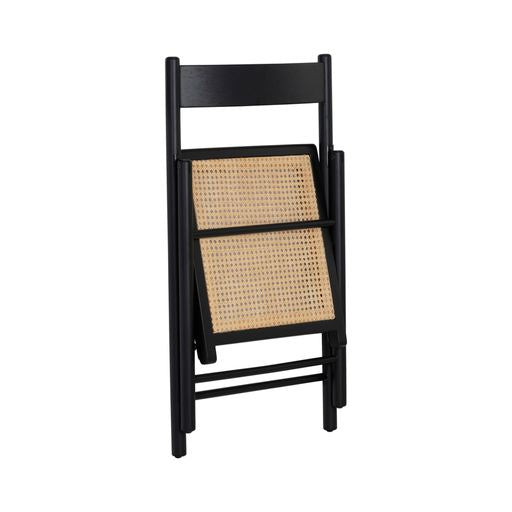 Sunpan Livvy Folding Dining Chair - Black - Set of Two