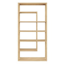 Sunpan Kenzie Bookcase in Grey / Rustic Oak