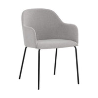 Sunpan Hensley Dining Armchair in Dark Teal / Dawn Grey / Hazelnut / Mina Warm Grey