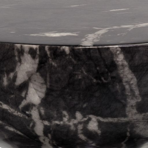 Sunpan Goya End Table Marble Look in Black / White