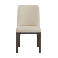 Sunpan Elisa Dining Chair in Grey Oak - Dazzle Cream / Naya Check Black / Light Oak - Mainz Cream