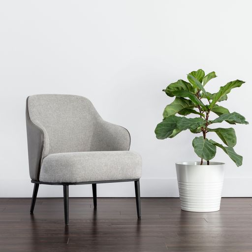 Sunpan Nairobi Lounge Chair Belfast Heather Grey / Bravo Ash